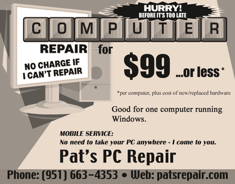 Computer Repair Advertisement